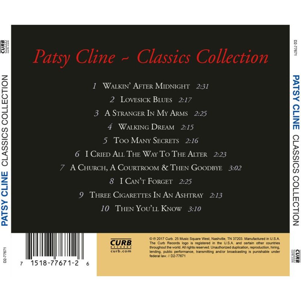 Patsy Cline - Classics Collection  CD - Picture 2 of 3